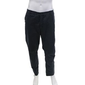 Sartorial Art Mens Cotton Flat Front Zippered Casual Pants Blue Size 40